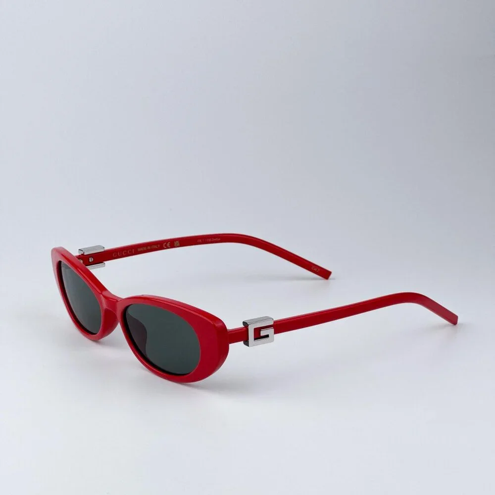Gucci GG1680S 005 Men BRAND NEW Sunglasses Red Grey Cat Eye
